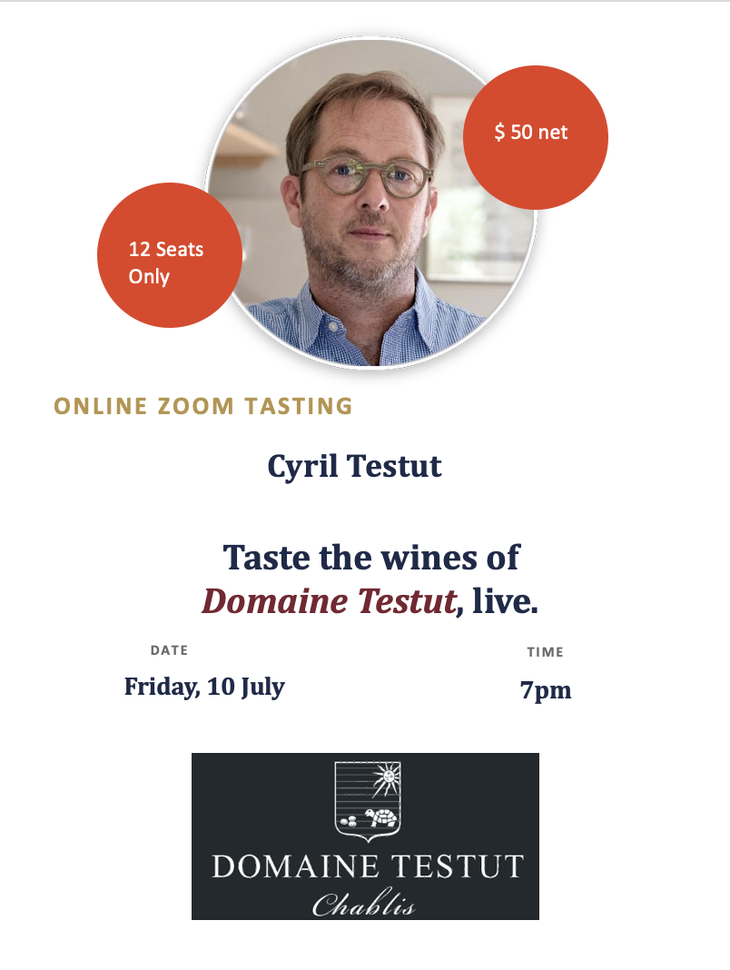 (image for) Online Domaine Testut Tasting w/ Cyril Testut - Fri 10 July @ 7pm...